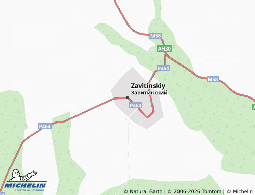 MICHELIN-Landkarte Zavitinskiy - ViaMichelin