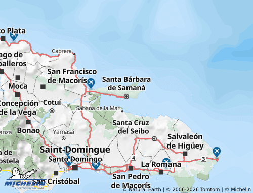 Mappa MICHELIN Samaná - ViaMichelin