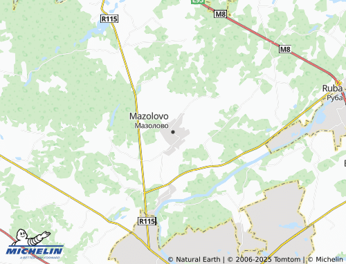 Carte MICHELIN Mazolovo - ViaMichelin