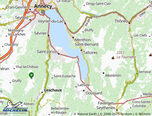 MICHELIN Duingt map - ViaMichelin