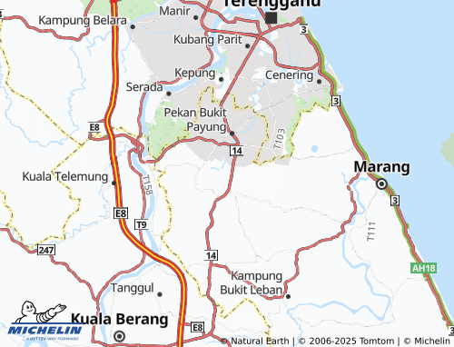 Mapa MICHELIN Perumahan Bukit Che Nik - ViaMichelin
