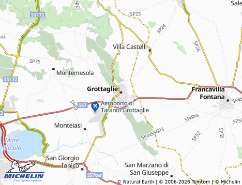 MICHELIN Grottaglie map - ViaMichelin