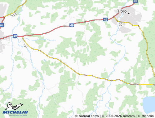 Carte MICHELIN Nybo - ViaMichelin