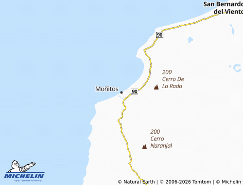Carte MICHELIN Moñitos - ViaMichelin