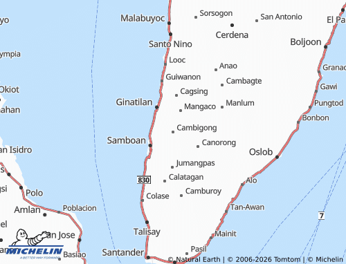 MICHELIN Cambigong map - ViaMichelin