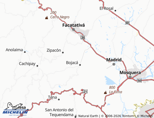 MICHELIN Bobace map - ViaMichelin