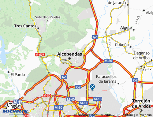 Carte MICHELIN San Sebastián de los Reyes - ViaMichelin
