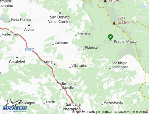 MICHELIN Colleposta map - ViaMichelin