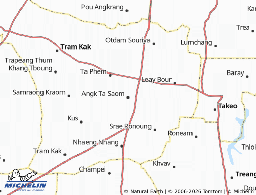 Mappa MICHELIN Angk Ta Saom - ViaMichelin