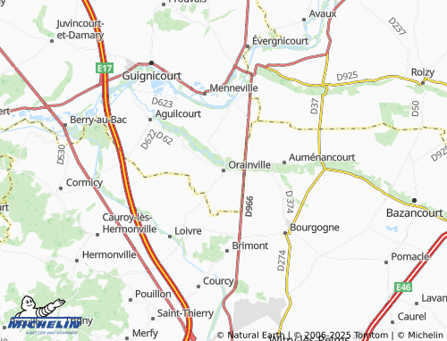 MICHELIN Orainville map - ViaMichelin