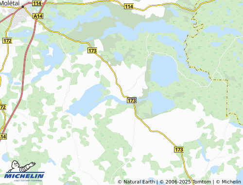 MICHELIN Inturkės seniūnija map - ViaMichelin
