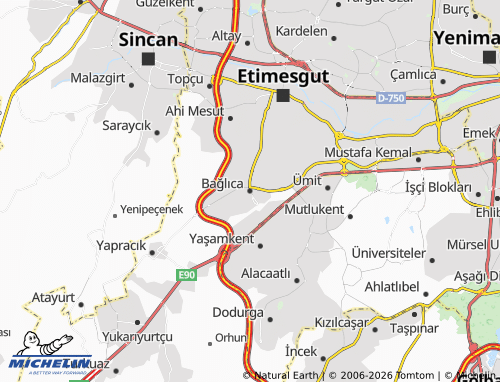 Mappa MICHELIN Bağlıca - ViaMichelin