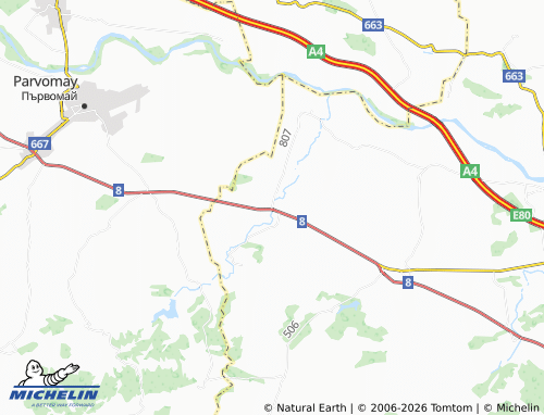 MICHELIN Varbitsa map - ViaMichelin