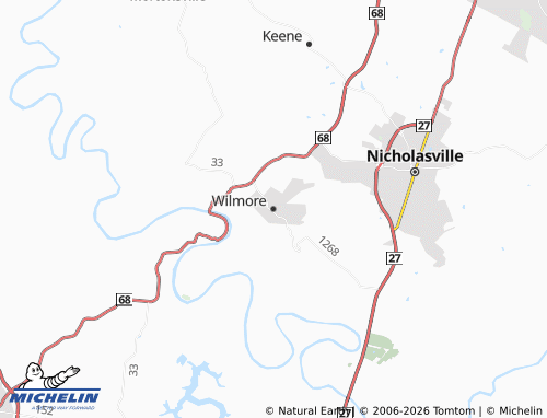 Carte MICHELIN Wilmore - ViaMichelin
