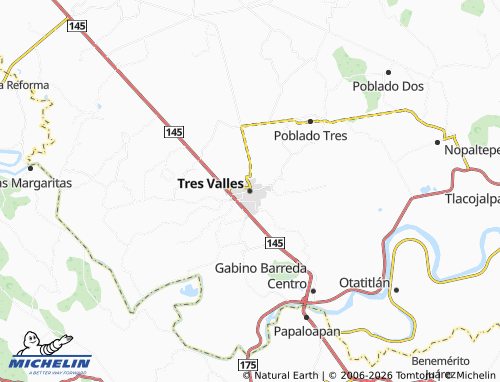 Mappa MICHELIN Tres Valles - ViaMichelin