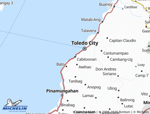 MICHELIN Cabitoonan map - ViaMichelin