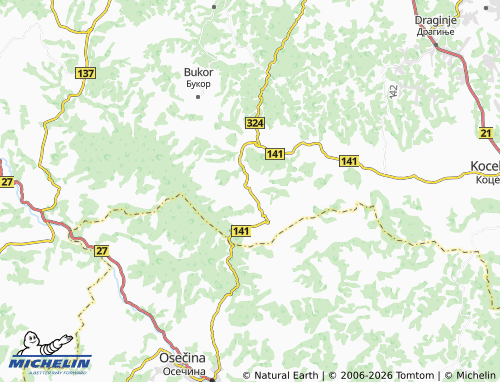 Mapa MICHELIN Donje Crniljevo - ViaMichelin
