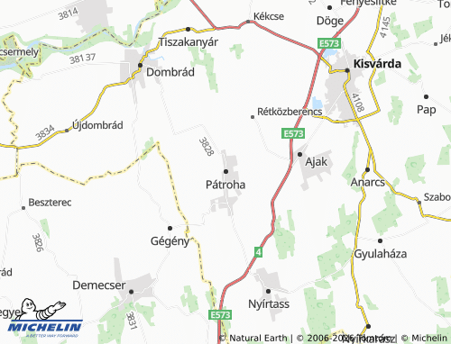 MICHELIN Pátroha map - ViaMichelin