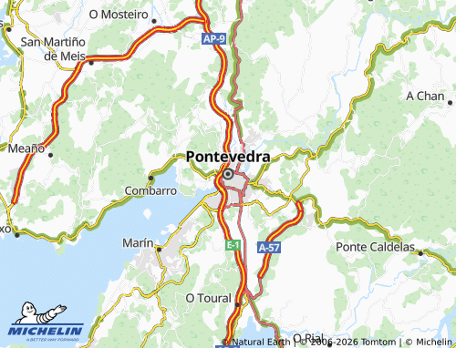 Mapa MICHELIN Pontevedra - ViaMichelin