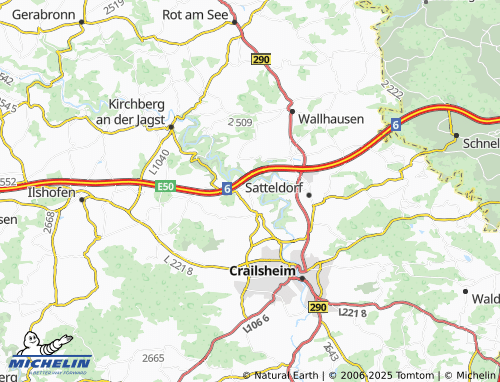 MICHELIN-Landkarte Wollmershausen - ViaMichelin