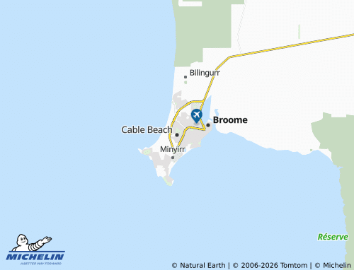 Mappa MICHELIN Cable Beach - ViaMichelin
