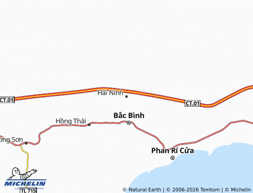 Mapa MICHELIN Hải Ninh - ViaMichelin