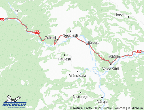 MICHELIN Spinești map - ViaMichelin