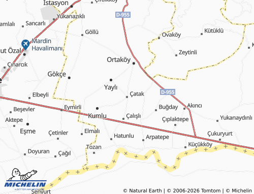 MICHELIN Çatak map - ViaMichelin