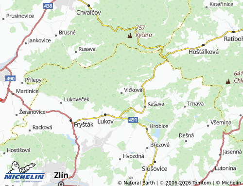 Mappa MICHELIN Vlčková - ViaMichelin