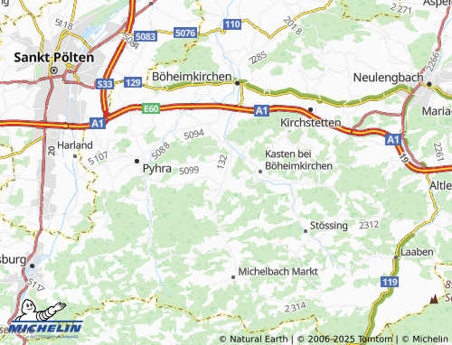 MICHELIN-Landkarte Kirchweg - ViaMichelin