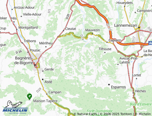 MICHELIN Espieilh map - ViaMichelin