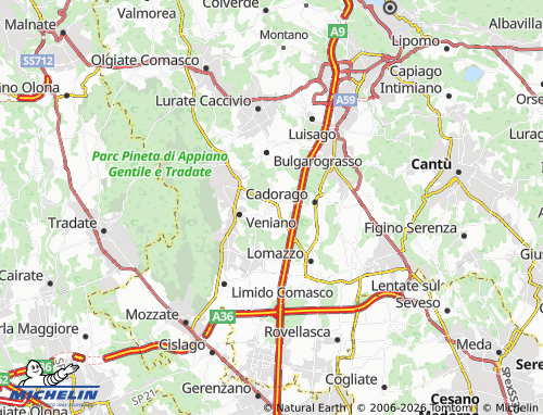 MICHELIN Guanzate map - ViaMichelin