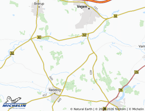 MICHELIN Københoved map - ViaMichelin