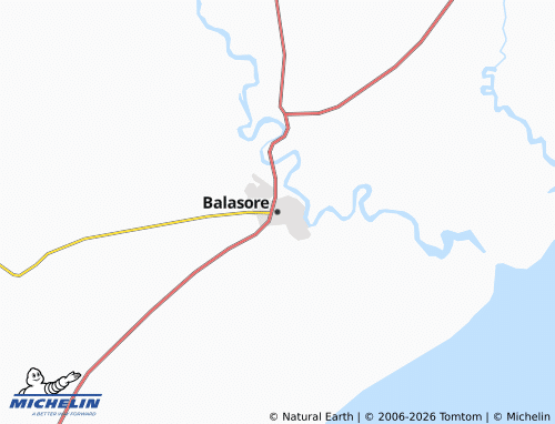 MICHELIN Balasore map - ViaMichelin