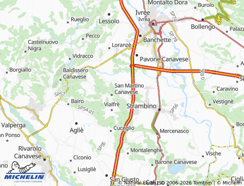 Mappa MICHELIN Perosa Canavese - ViaMichelin
