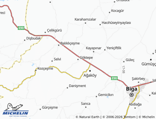 MICHELIN Göktepe map - ViaMichelin