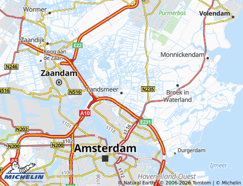 Mapa MICHELIN Landsmeer - ViaMichelin