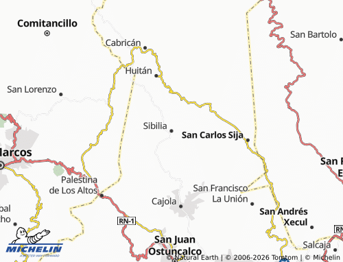 MICHELIN Sibilia map - ViaMichelin