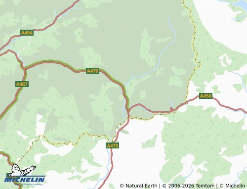 Mappa MICHELIN Minllyn - ViaMichelin