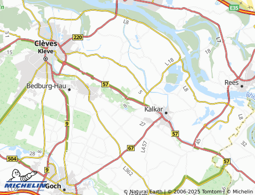 MICHELIN Moyland map - ViaMichelin