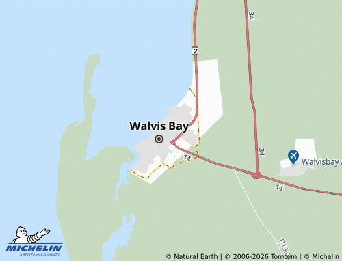 Mappa MICHELIN Walvis Bay Extension 1 - ViaMichelin