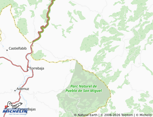 Kaart MICHELIN Riodeva - ViaMichelin