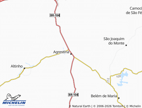 MICHELIN Agrestina map - ViaMichelin