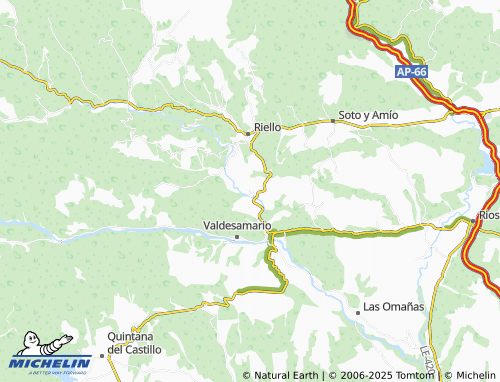MICHELIN Trascastro de Luna map - ViaMichelin