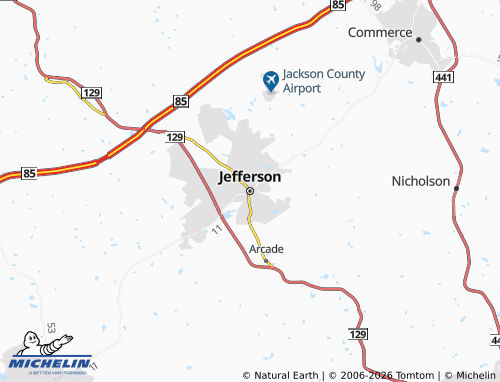 Mappa MICHELIN Jefferson - ViaMichelin