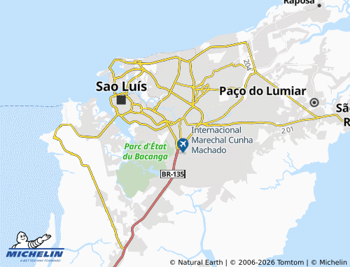MICHELIN Santo Antônio map - ViaMichelin