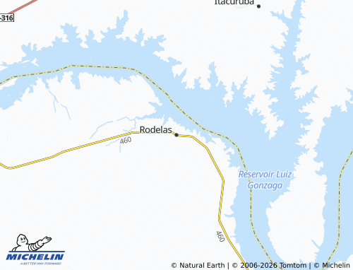 MICHELIN Rodelas map - ViaMichelin