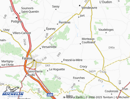 MICHELIN Damblainville map - ViaMichelin