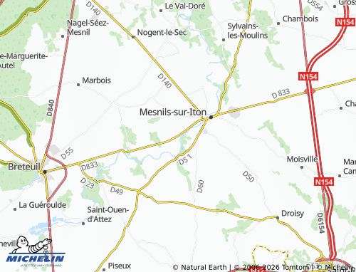 Mappa MICHELIN Le Roncenay-Authenay - ViaMichelin
