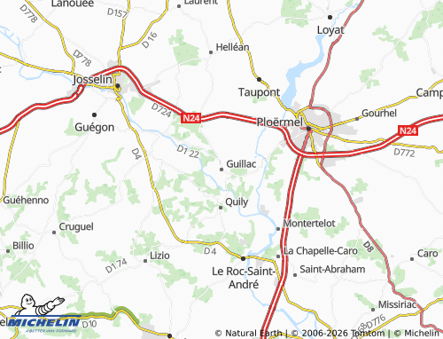 Mappa MICHELIN Guillac - ViaMichelin